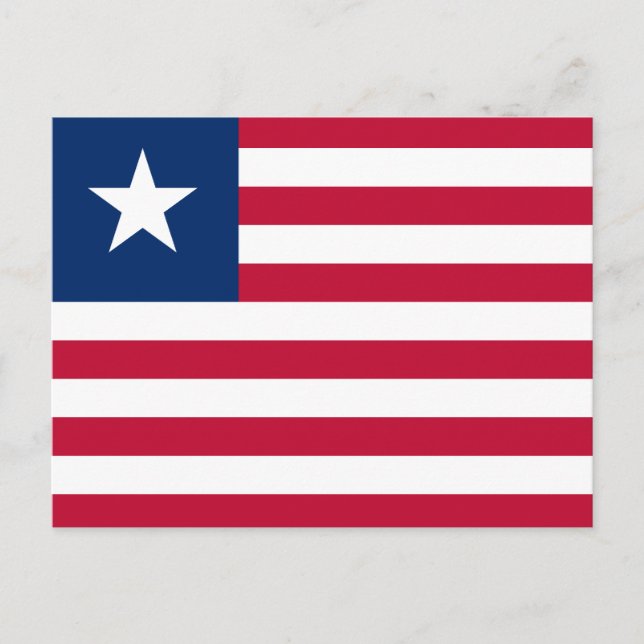 Liberia Flag Postcard (Front)