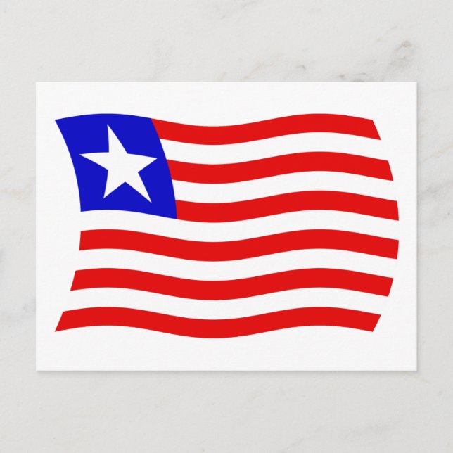 Liberia Flag Postcard (Front)