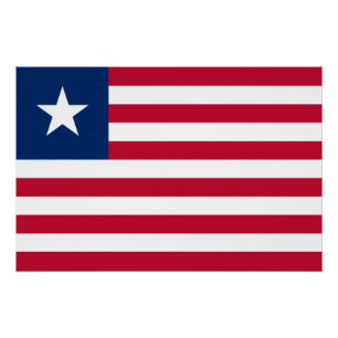 Liberia Flag Poster