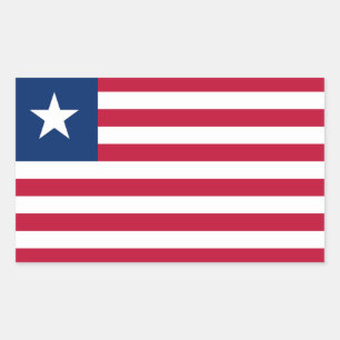 Liberia Flag Rectangular Sticker