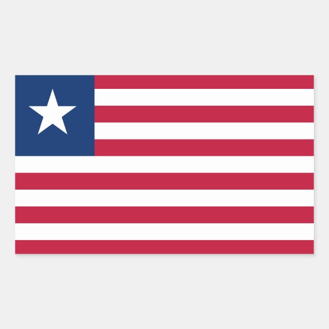 Liberia Flag Rectangular Sticker (Front)