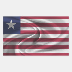 Liberia Flag Rectangular Sticker