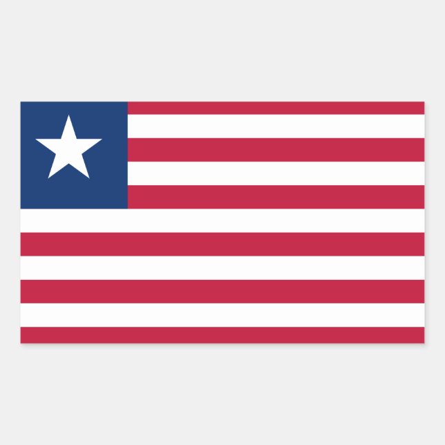 Liberia Flag Sticker (Front)