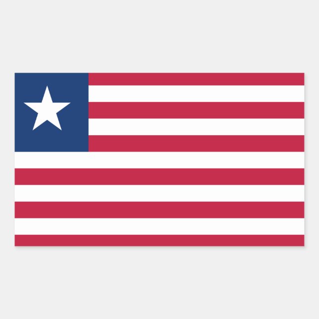 Liberia* Flag Sticker (Front)