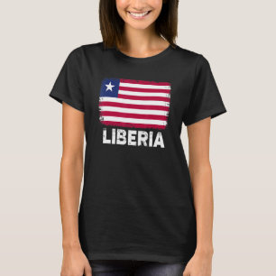 Liberia Flag Support Liberian People Women Men T-Shirt