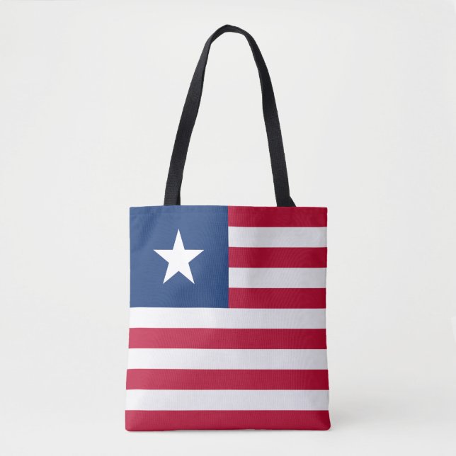 Liberia Flag Tote Bag (Front)