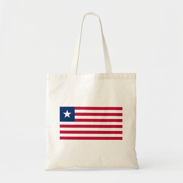 Liberia Flag Tote Bag (Front)