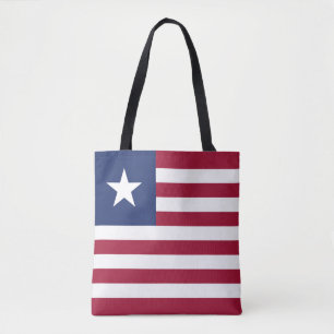 Liberia flag tote bag