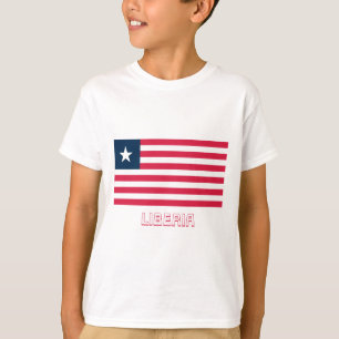 Liberia Flag with Name T-Shirt