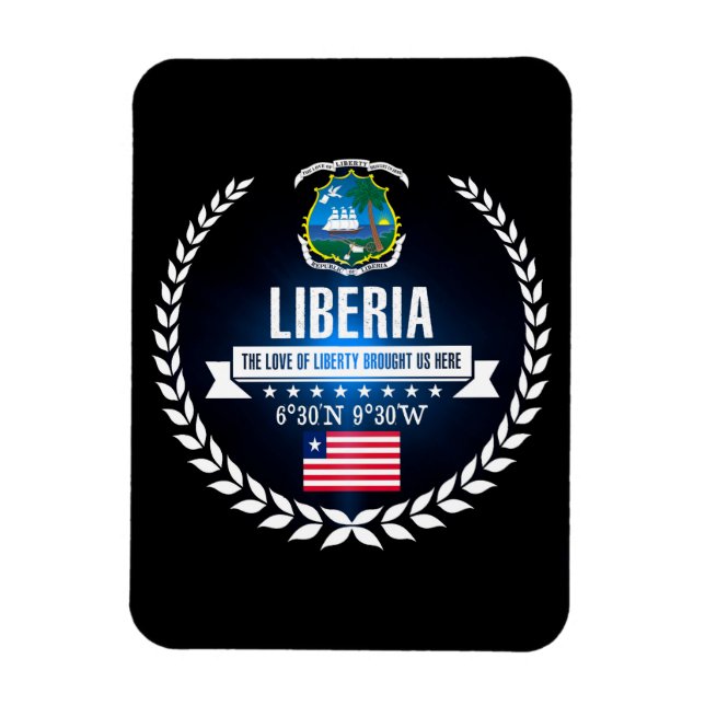 Liberia Magnet (Vertical)