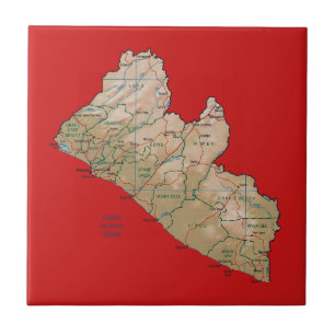 Liberia Map Tile