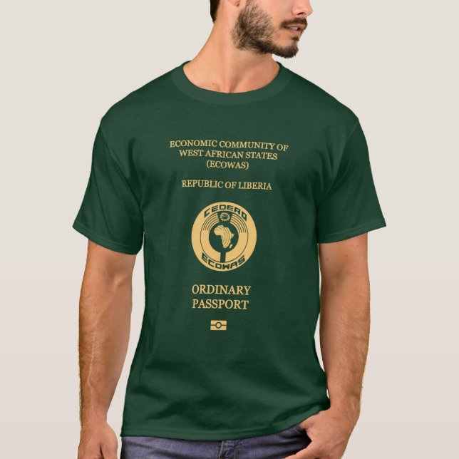 Liberia passport T-Shirt (Front)