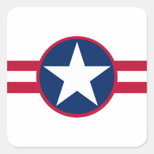 Liberia roundel country flag symbol army military square sticker