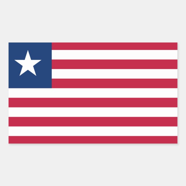 Liberian Flag, Flag of Liberia Rectangular Sticker (Front)