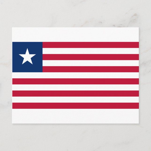 Liberian Flag (Liberia) Postcard (Front)