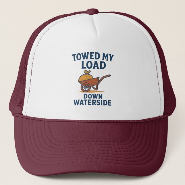 Liberian phrase unisex  trucker hat (Front)