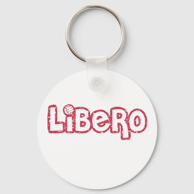 Libero Volleyball Key Ring (Front)