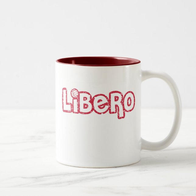 Libero Volleyball Two-Tone Coffee Mug (Right)