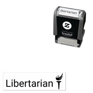 Libertarian 1.4" x 0.4" Stamp