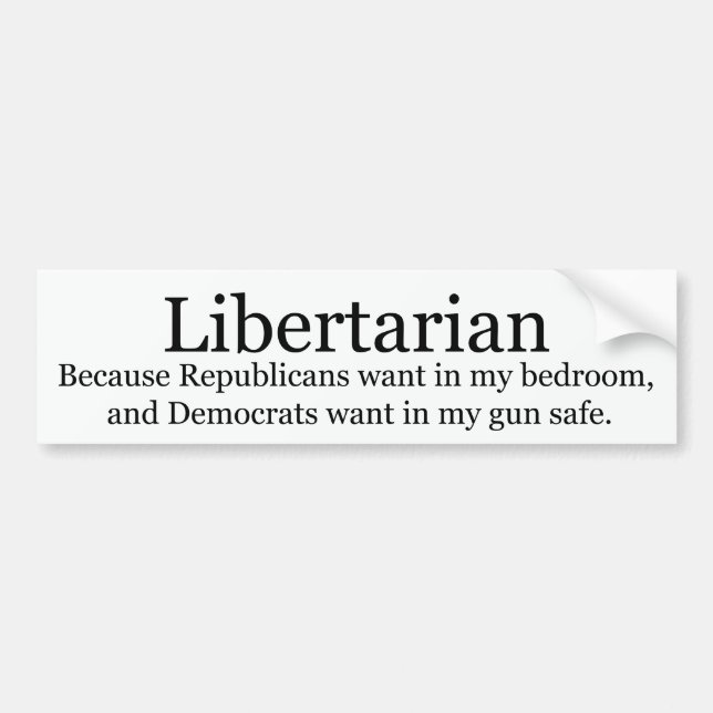 Libertarian Bumper Sticker (Front)