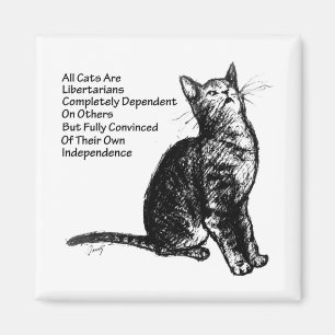 Libertarian Cat Magnet