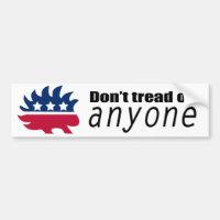 Libertarian Hedgehog Don't Tread on Anyone