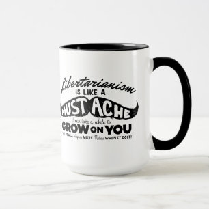 Libertarian Moustache Mug