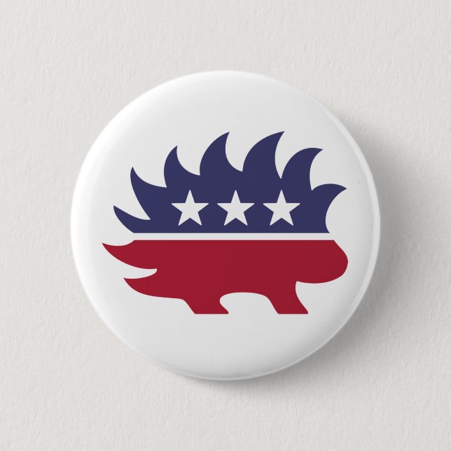 Libertarian Party 6 Cm Round Badge (Front)