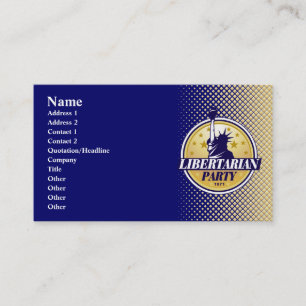 Libertarian Party Business Cards