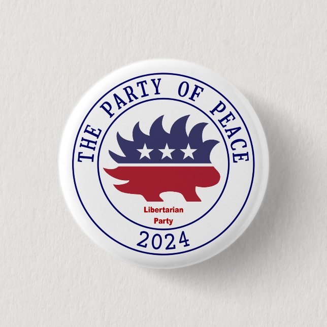 Libertarian Party in 2024 3 Cm Round Badge (Front)