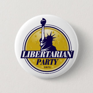 Libertarian Party Logo 6 Cm Round Badge