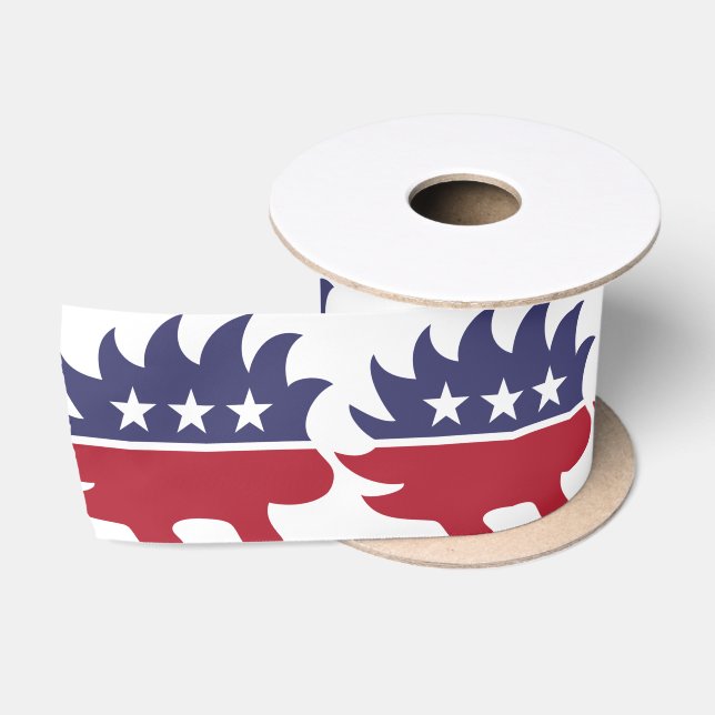 Libertarian Party Logo Satin Ribbon (Spool)