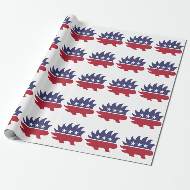 Libertarian Party Logo Wrapping Paper (Unrolled)