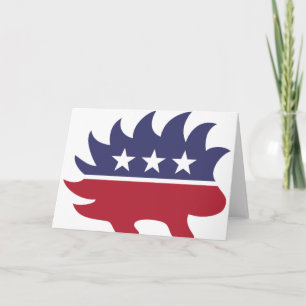 Libertarian Party Porcupine Symbol Card