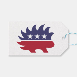 Libertarian Party Porcupine Symbol Gift Tags