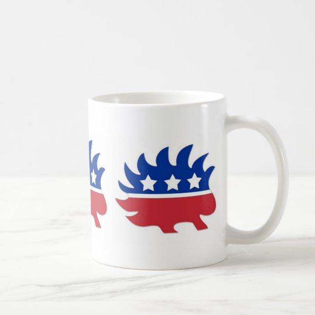 Libertarian Porcupine Coffee Mug (Right)