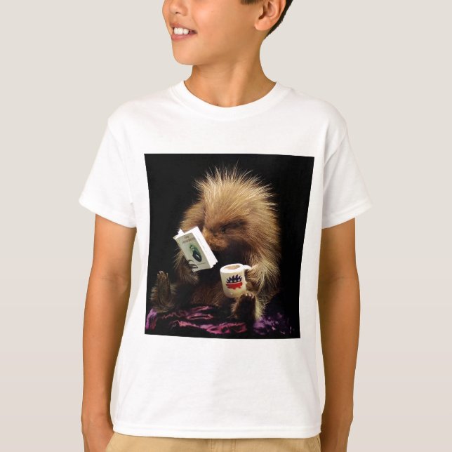 Libertarian Porcupine Mascot Civil Disobedience T-Shirt (Front)