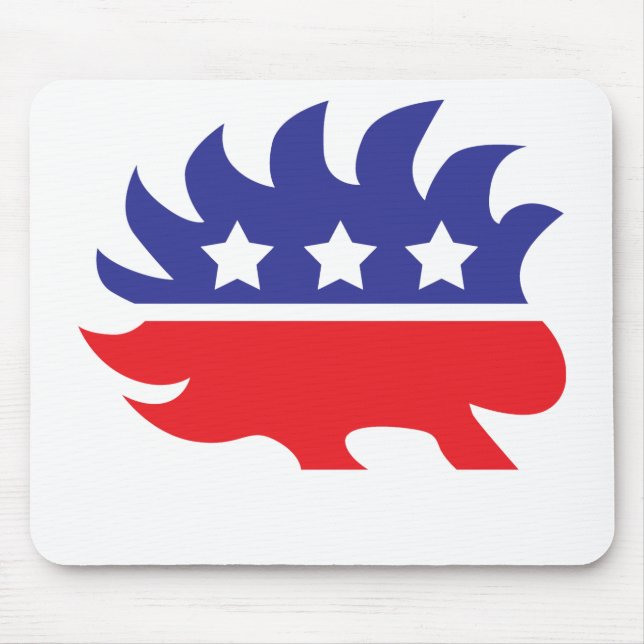 libertarian porcupine mouse pad (Front)