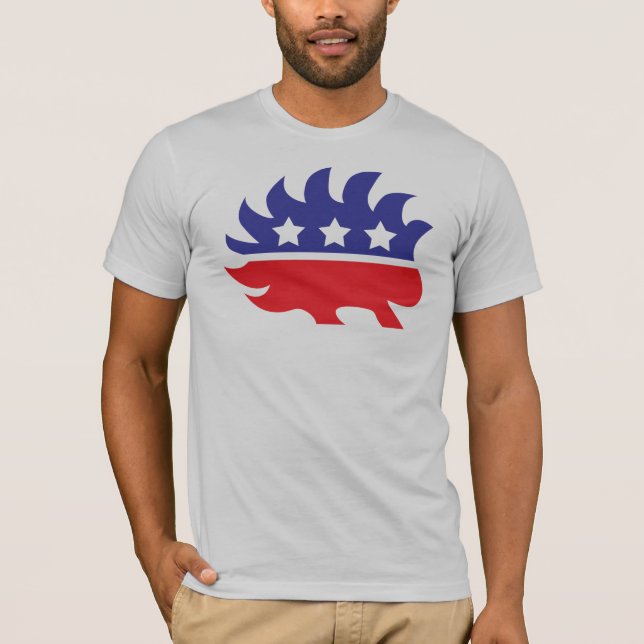 libertarian porcupine T-Shirt (Front)