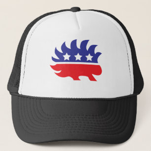 libertarian porcupine trucker hat