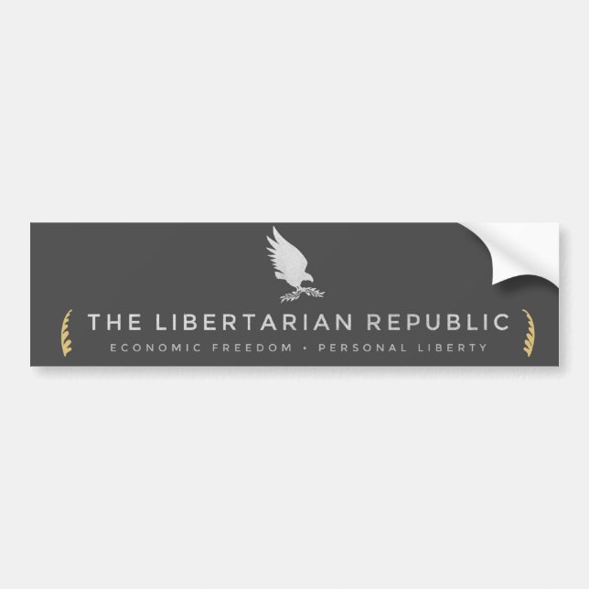 Libertarian Republic Bumper Sticker (Front)