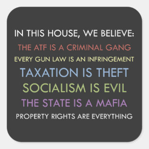 Libertarian We Believe Sticker