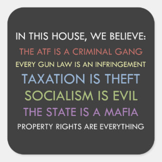 Libertarian We Believe Sticker