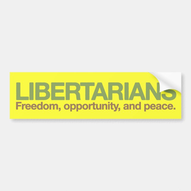 Libertarians Bumper Sticker (Front)