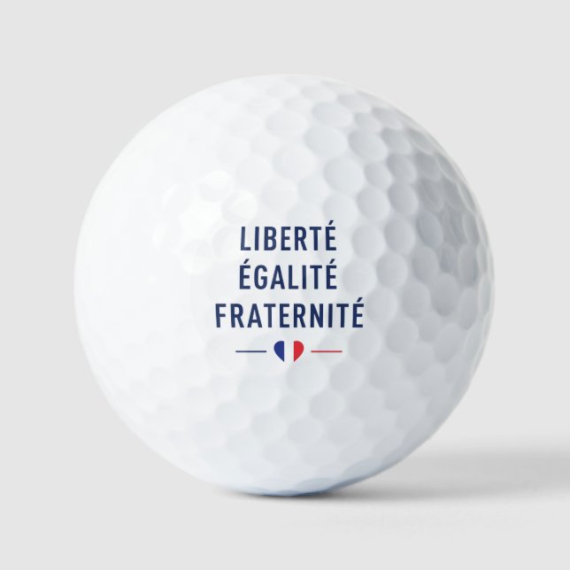 Liberté Égalité Fraternité Golf Ball | French  (Front)
