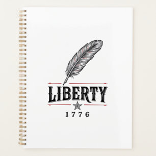Liberty 1776 Patriotic Feather Vector Design_1 Planner