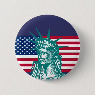 Liberty 6 Cm Round Badge