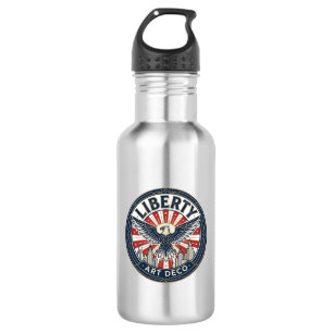 Liberty Adventure Patriotic Patriotic Pulp Book Co 532 Ml Water Bottle