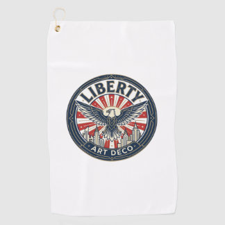 Liberty Adventure Patriotic Patriotic Pulp Book Co Golf Towel