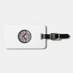 Liberty Adventure Patriotic Patriotic Pulp Book Co Luggage Tag